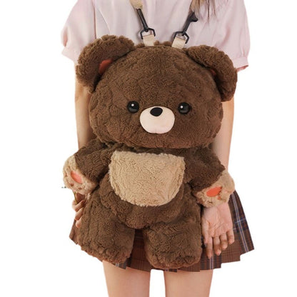 Love Bear Plush Couple’s Backpack – Cute & Versatile