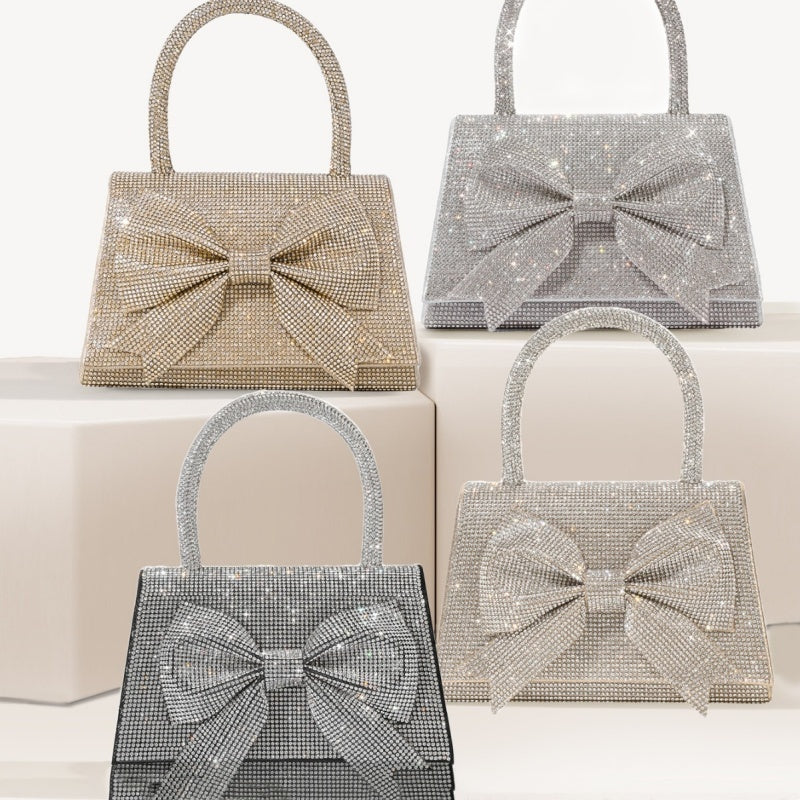 Luxury Full Diamond Bow Handbag – Sparkle in Style