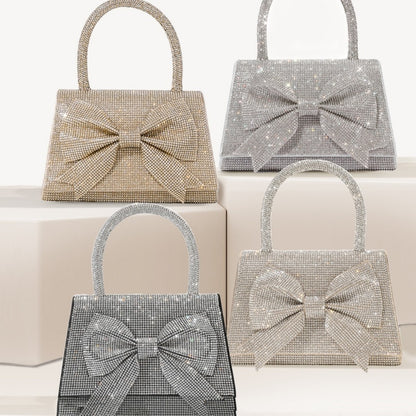 Luxury Full Diamond Bow Handbag – Sparkle in Style