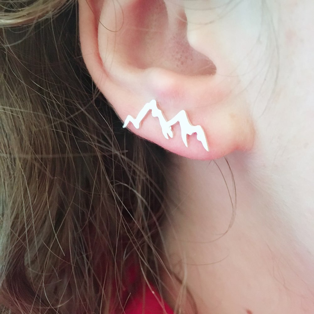 Mountain Ear Climber Earrings – Nature-Inspired Jewelry