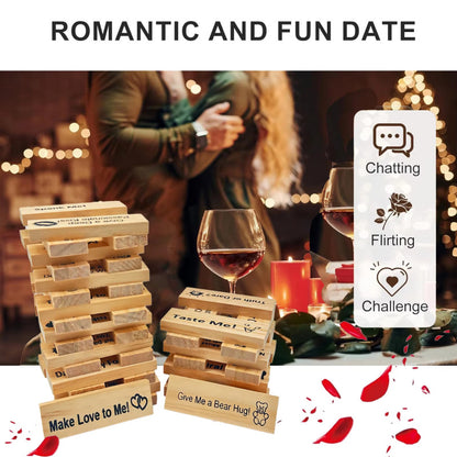 Intimacy Jenga Game for Couples