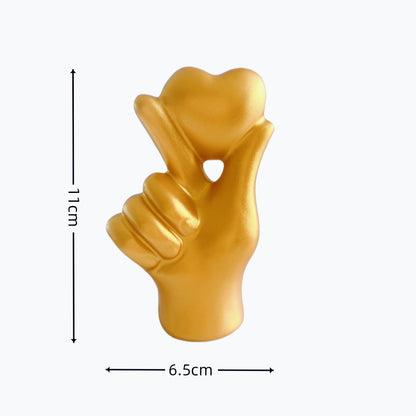 Love Hand Gesture Resin Decor