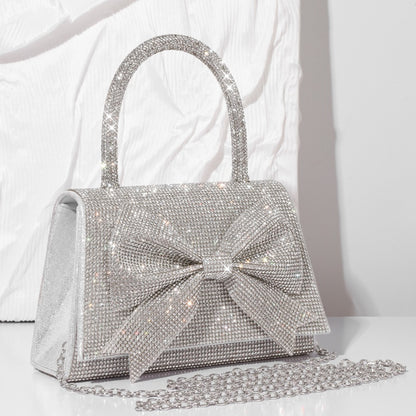 Luxury Full Diamond Bow Handbag – Sparkle in Style