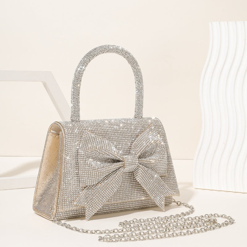 Luxury Full Diamond Bow Handbag – Sparkle in Style