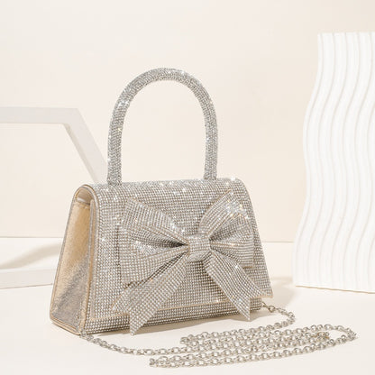 Luxury Full Diamond Bow Handbag – Sparkle in Style