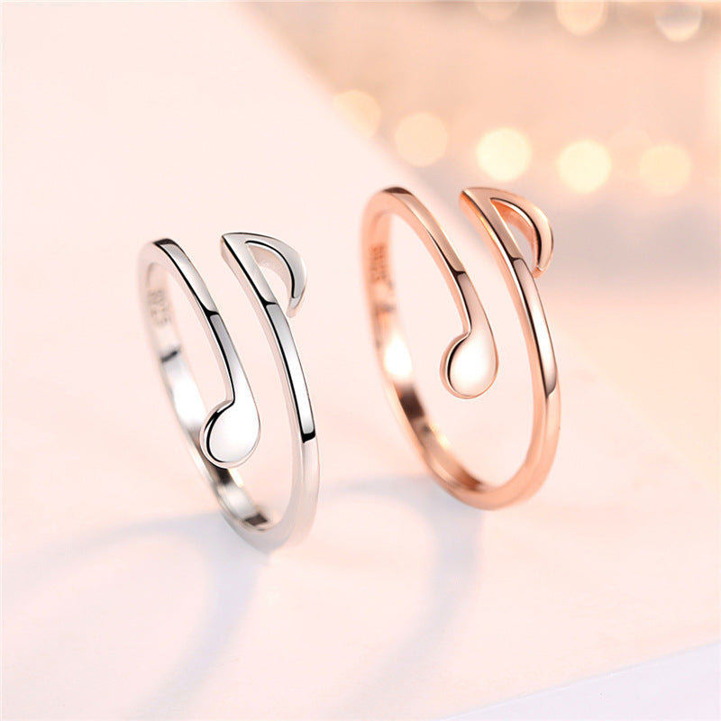 Luxury Adjustable Music-Themed Ring