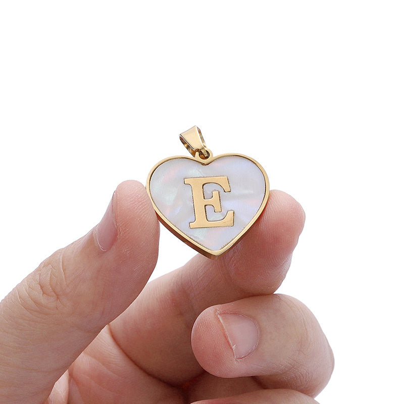 Personalized A-Z Letter Heart Necklace