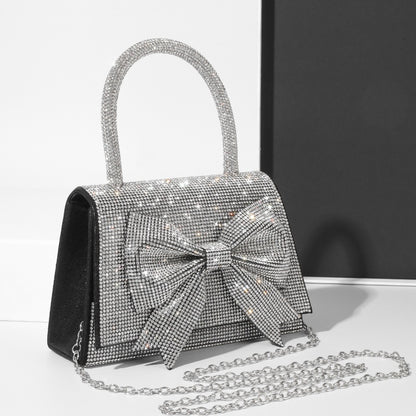 Luxury Full Diamond Bow Handbag – Sparkle in Style