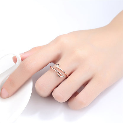 Luxury Adjustable Music-Themed Ring