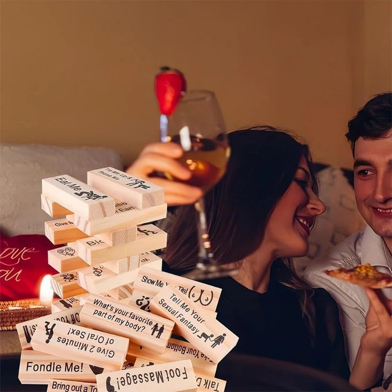 Intimacy Jenga Game for Couples