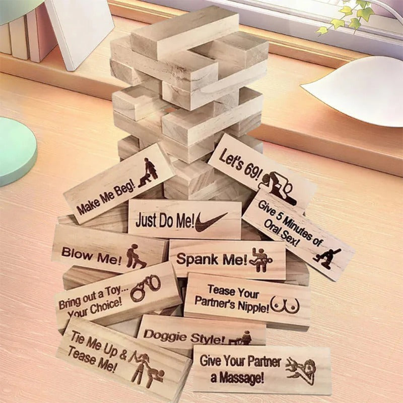 Intimacy Jenga Game for Couples