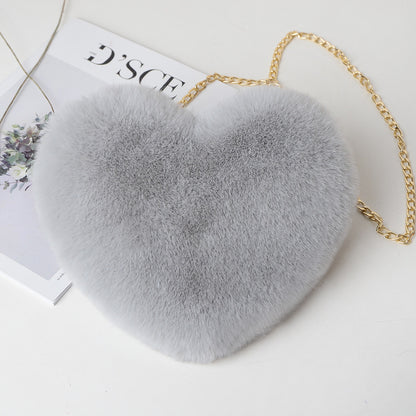 Plush Love Chain Shoulder Bag