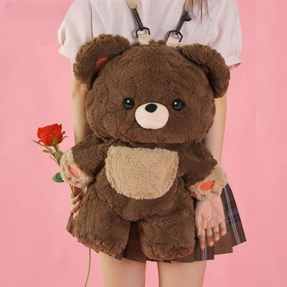 Love Bear Plush Couple’s Backpack – Cute & Versatile