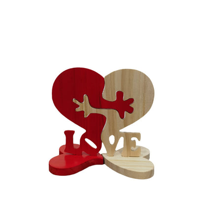 Heart-Shaped Wooden Decor Gift