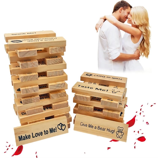 Intimacy Jenga Game for Couples