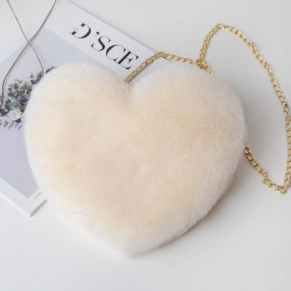 Plush Love Chain Shoulder Bag