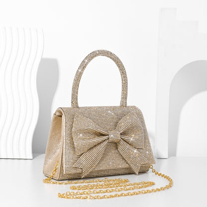 Luxury Full Diamond Bow Handbag – Sparkle in Style