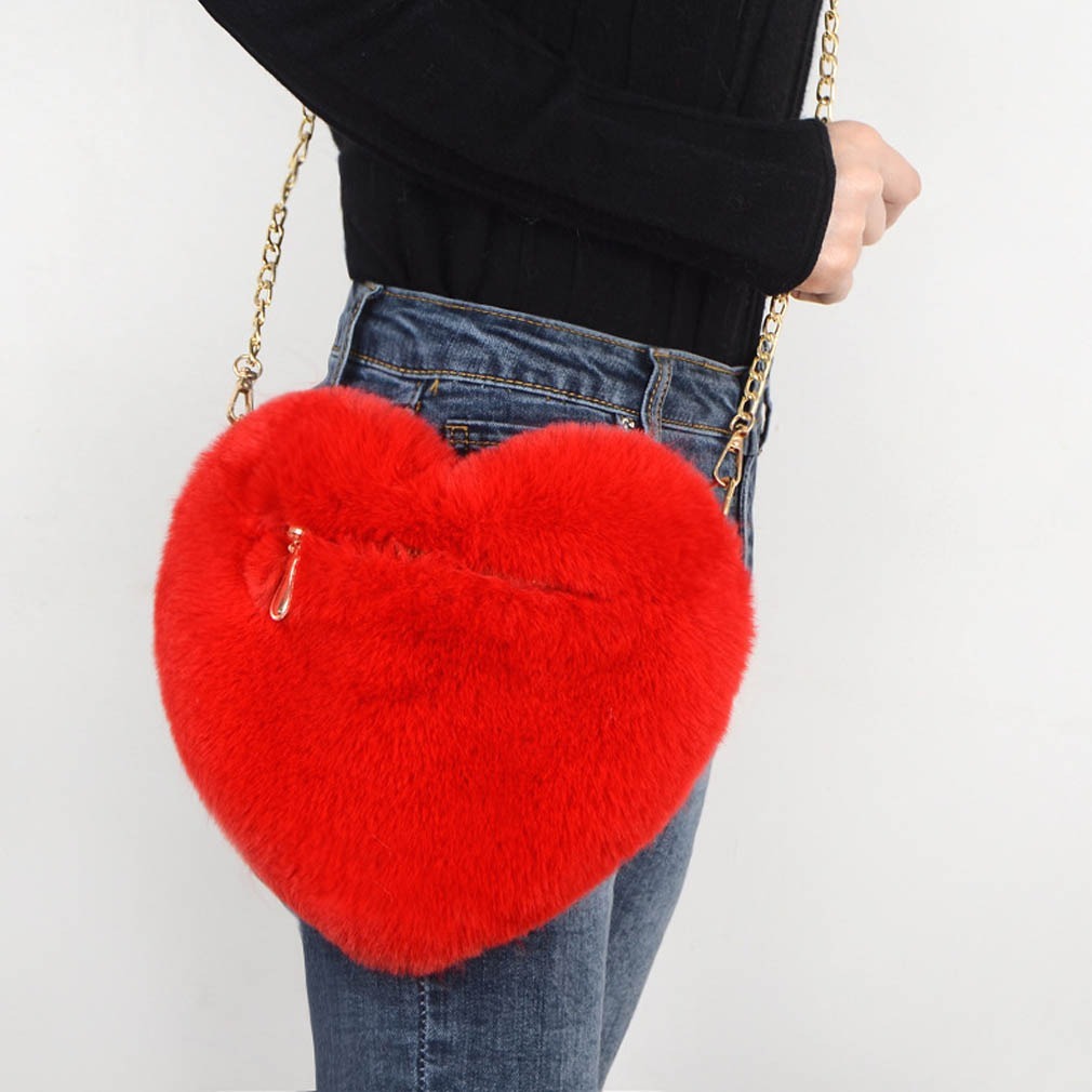 Plush Love Chain Shoulder Bag