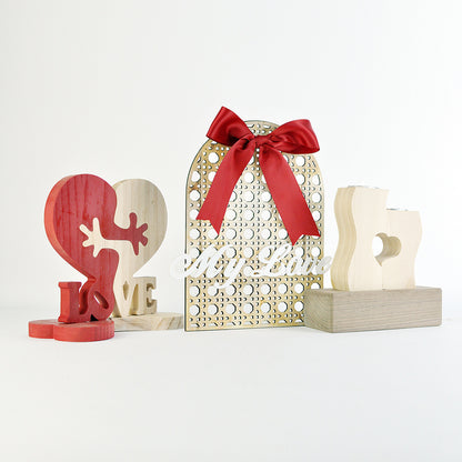 Heart-Shaped Wooden Decor Gift